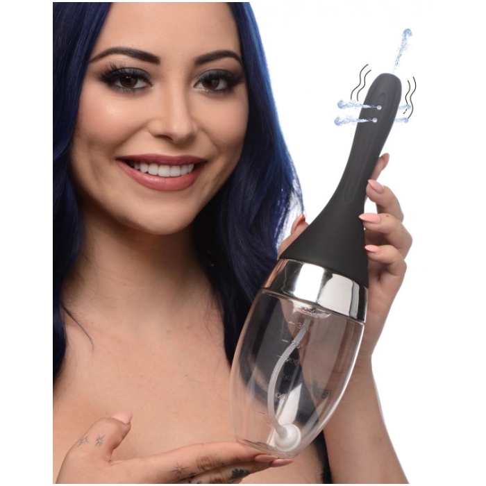 CS AUTO - VIBRATING ENEMA BULB - BLACK