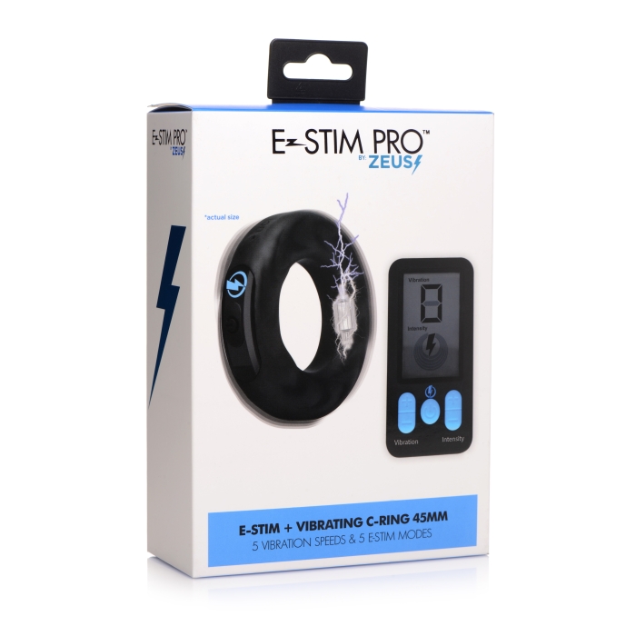 E-STIM PRO SILICONE COCK RING VIVE W/ REMOTE 45MM E-STIM PRO SILICONE COCK RING VIVE W/ REMOTE 45MM