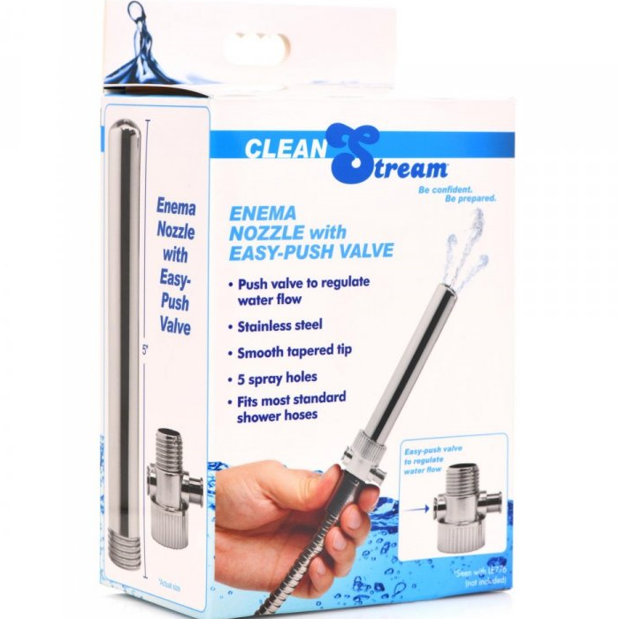 ENEMA NOZZLE WITH PUSH VALVE ENEMA NOZZLE WITH PUSH VALVE
