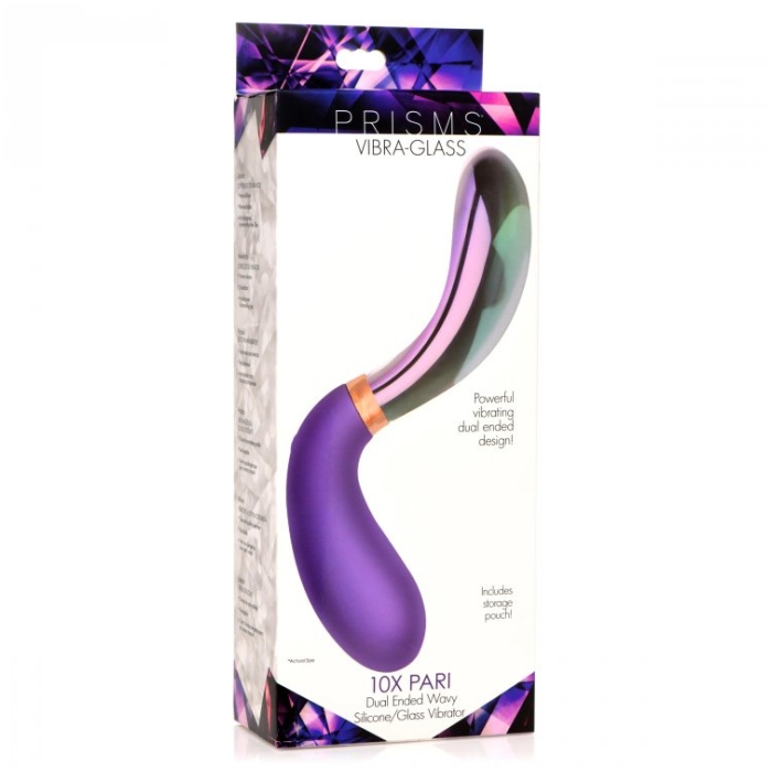 PR VIBRA-GLASS 10X PARI DUAL ENDED WAVY SILI/GLASS V PR VIBRA-GLASS 10X PARI DUAL ENDED WAVY SILI/GLASS V