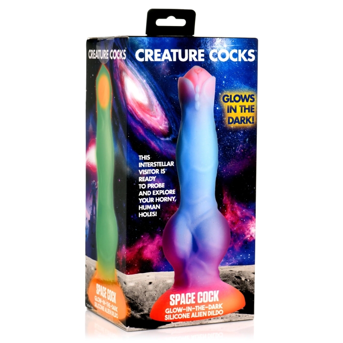 CC SPACE COCK GLOW-IN-THE-DARK SILICONE ALIEN DILDO CC SPACE COCK GLOW-IN-THE-DARK SILICONE ALIEN DILDO