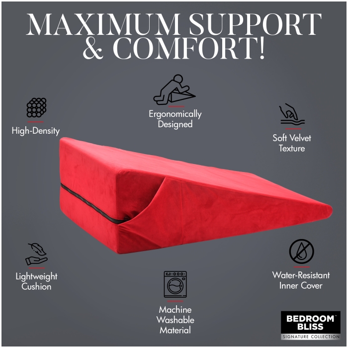 BB XL - LOVE CUSHION LARGE WEDGE PILLOW BB XL - LOVE CUSHION LARGE WEDGE PILLOW
