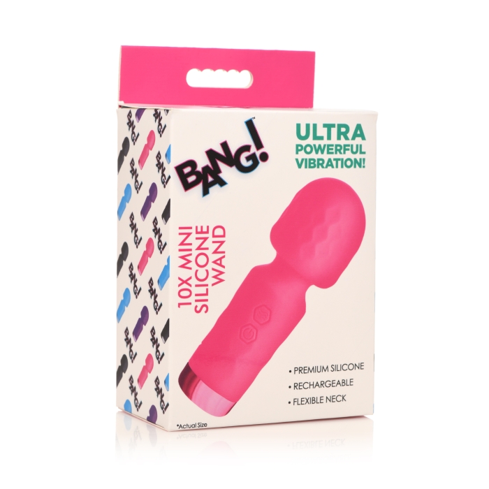 10X MINI SILICONE WAND - PINK 10X MINI SILICONE WAND - PINK