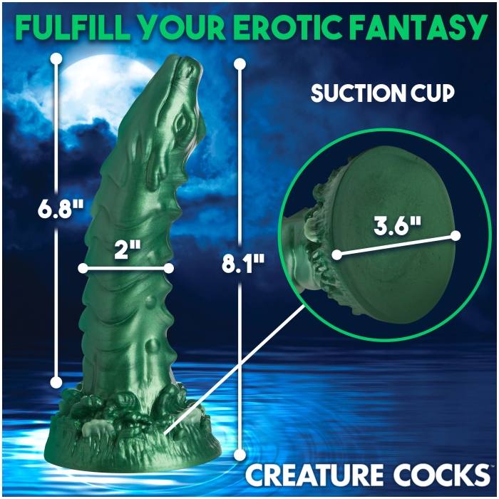 CC COCKNESS MONSTER LAKE CREATURE SILICONE DILDO