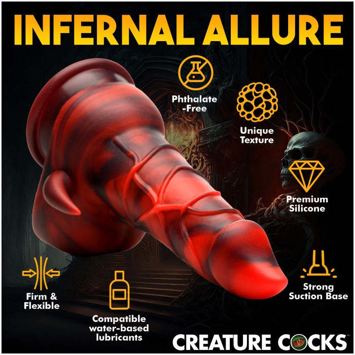 CC HORNY DEVIL DEMON SILICONE DILDO