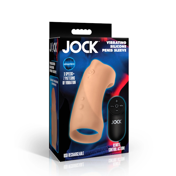 VIBRATING SILICONE PENIS SLEEVE - MEDIUM VIBRATING SILICONE PENIS SLEEVE - MEDIUM